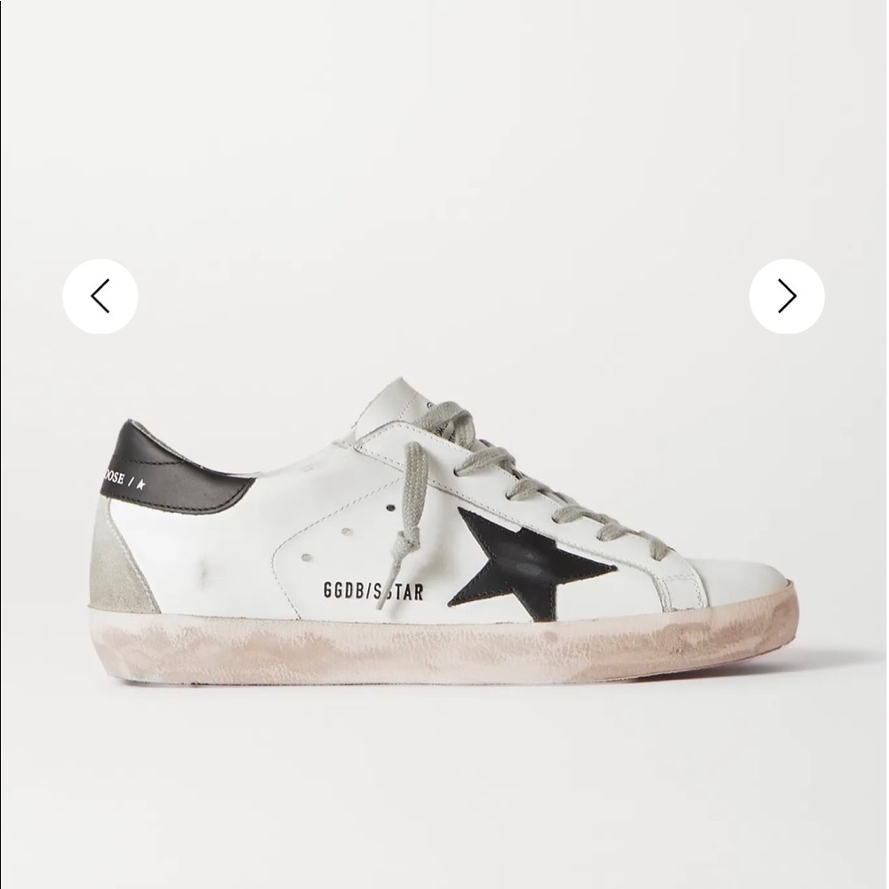 Golden Goose Superstar Distressed Leather Sneakers